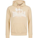 Lonsdale Hoodie Sherborne Kapuzensweatshirt normale Passform Beige/White