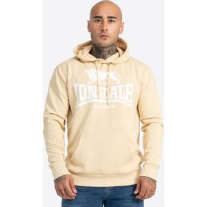 Lonsdale Hoodie Sherborne Kapuzensweatshirt normale Passform Beige/White