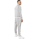 Lonsdale - Ashwell - Trainingsanzug - Grey/White - Smalle Pasvorm