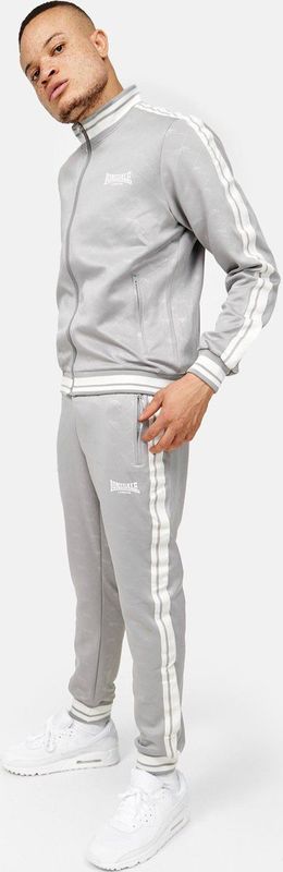 Lonsdale - Ashwell - Trainingsanzug - Grey/White - Smalle Pasvorm