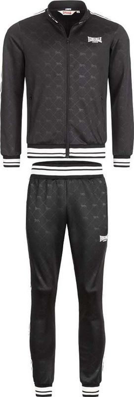 Lonsdale Ashwell - Trainingspak - Zwart - Polyester - All-over Print