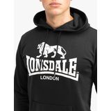 Lonsdale - Fremington - Hoodie - Sportief - Zwart - Slim Fit - Katoen en Polyester