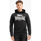 Lonsdale - Fremington - Hoodie - Sportief - Zwart - Slim Fit - Katoen en Polyester