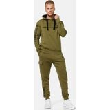 Lonsdale - Hoodie Rushen - Kapuzensweatshirt - Olive/Black - Normale Passform