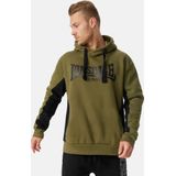 Lonsdale Hoodie Balmullo Kapuzensweatshirt normale Passform Olive/Black/White-3XL