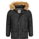 Lonsdale - Rothley - Donsjack - Kinderwinterjas - Zwart - 100% Polyamide