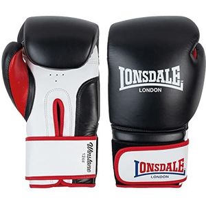 Lonsdale WINSTONE Equipment, uniseks, volwassenen, zwart/wit/rood, 16 oz
