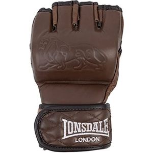 Lonsdale MMA Handschoenen voor volwassenen, uniseks, vintage, bruin, S/M