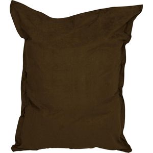 Lumaland - Luxe XXL zitzak - Beanbag van microvelours - Indoor - 380 Liter - 140 x 180 cm - Bruin