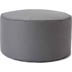 Lumaland Indoor Outdoor Poef Beanbag Stool Hocker 45cm x 25cm waterafstotend - Grijs