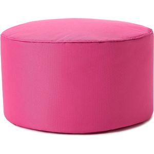 Lumaland Indoor Outdoor Poef Beanbag Stool Hocker 45cm x 25cm waterafstotend - Roze