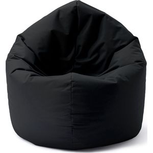 LUMALAND Zitzak Drops: ronde zitzak (300 L) met 2-in-1 functie voor comfortabel zitten en liggen, de dubbele laag voor relaxmomenten binnen en buiten, met aanpasbare EPS-vulling, Ø 120 x 75 cm