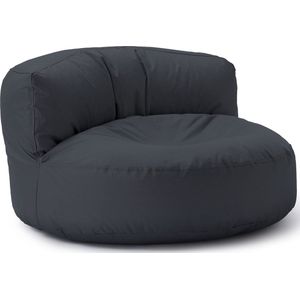 LUMALAND Beanbag Lounge: Zitzak (320 L) voor uw goedgevulde sit-in | Ontdek modern, knuffelbaar design & relax in stijl in- & outdoor I Met aanpasbare EPS vulling | 90 x 50 cm | [Staalgrijs]