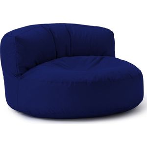 LUMALAND Beanbag Lounge: Zitzak (320 L) voor uw goedgevulde sit-in | Ontdek modern, knuffelbaar design & relax in stijl in- & outdoor I Met aanpasbare EPS vulling | 90 x 50 cm | [Donkerblauw]