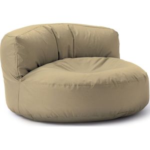 LUMALAND Beanbag Lounge: Zitzak (320 L) voor uw goedgevulde sit-in | Ontdek modern, knuffelbaar design & relax in stijl in- & outdoor I Met aanpasbare EPS vulling | 90 x 50 cm | [Beige]