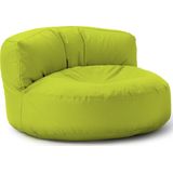 Lumaland Outdoor zitzak lounge, ronde zitzak voor buiten, 320 l vulling, 90 x 50 cm, groen