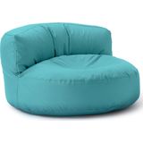 Lumaland Outdoor zitzak lounge, ronde zitzak voor buiten, 320 l vulling, 90 x 50 cm, blauw