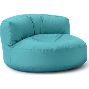 LUMALAND Beanbag Lounge: Zitzak (320 L) voor uw goedgevulde sit-in | Ontdek modern, knuffelbaar design & relax in stijl in- & outdoor I Met aanpasbare EPS vulling | 90 x 50 cm | [Aquamarijn]
