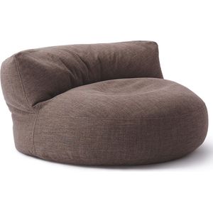 LUMALAND Beanbag Lounge: Zitzak (320 L) voor uw goedgevulde sit-in | Ontdek modern, knuffelbaar design & relax in stijl in- & outdoor I Met aanpasbare EPS vulling | 90 x 50 cm | [Bruin]