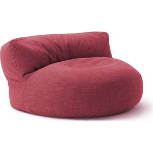 LUMALAND Beanbag Lounge: Zitzak (320 L) voor uw goedgevulde sit-in | Ontdek modern, knuffelbaar design & relax in stijl in- & outdoor I Met aanpasbare EPS vulling | 90 x 50 cm | [Rood]