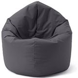 Lumaland zitzak Drops: ronde zitzak (300 L) met 2-in-1-functie voor comfortabel zitten en liggen Ø 120 x 75 cm