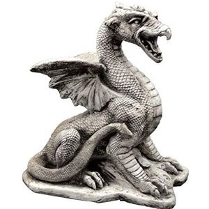 gartendekoparadies.de Massieve stenen figuur Dragon van gegoten steen vorstbestendig