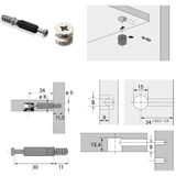 SOTECH - RASTEX 15 - Excentrische Corpusaansluiting - 50 Stuks