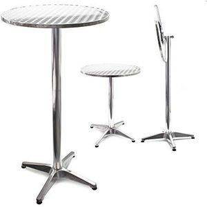 Statafel bistrotafel aluminium cocktailtafel bartafel 74cm of 114cm Ø60cm inklapbaar