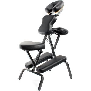 Toboli - Inklapbare Massagestoel - Zwart - Tot 200 kg - Wellness- en Tattoostoel