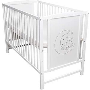 Dedstore-Baby Babybed met matras 120 x 60 cm in hoogte verstelbaar - complete set babybed - babybed - kinderbed - babybedden - babybed - babybed - babybed