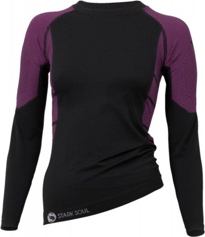 STARK SOUL Dames 5092.3 Baselayer, hemd zwart/turquoise, L-XL EU, zwart/roze, L/XL