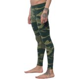 Heren thermo onderbroek - Lang - Camouflage Groen - Maat S/M