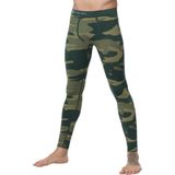 Heren thermo onderbroek - Lang - Camouflage Groen - Maat S/M