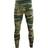Heren thermo onderbroek - Lang - Camouflage Groen - Maat S/M