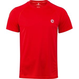 STARK SOUL Reflecterend sportshirt met korte mouwen, reflecterend sportshirt, ademend, sneldrogend, Rood