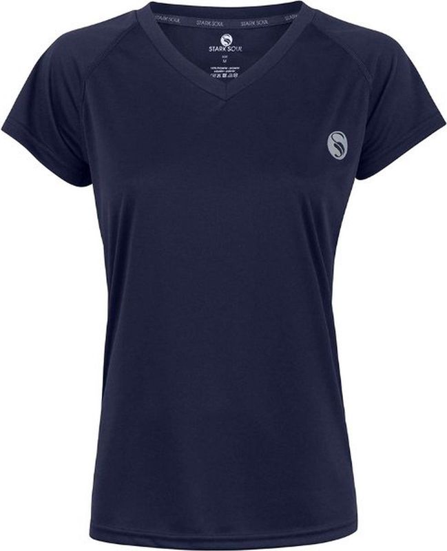 STARK SOUL - Sportshirt - Donkerblauw - Dames - Korte Mouwen - Ademend - Sneldrogend
