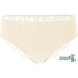 Damesslip met kant - Bamboe ondergoed - Champagne - Maat S