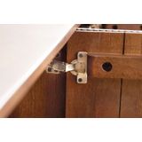 Design TV-meubel GATSBY 160cm bruin matgoud Mangoholz Retro - 43334