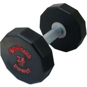 Men's Health Urethane Dumbbell 25 kg - Crossfit - Oefeningen - Fitness gemakkelijk thuis - Fitnessaccessoire