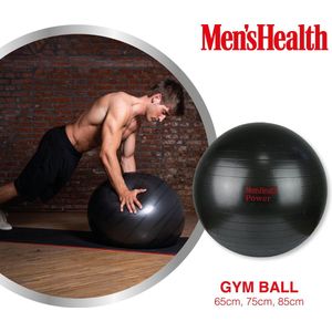 Men's Health Gym Ball 65 cm - Cross training - Oefeningen - Fitness gemakkelijk thuis - Fitnessaccessoire