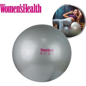 Woman’s Health, Fitnessball, Yoga Bal, 65 cm, Anti Burst, Grijs - MY:37 / Content