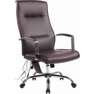CLP Portland bureaustoel met massagefunctie bruin - 307804