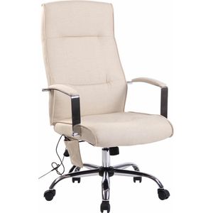 CLP Portland bureaustoel met massagefunctie creme - 307811