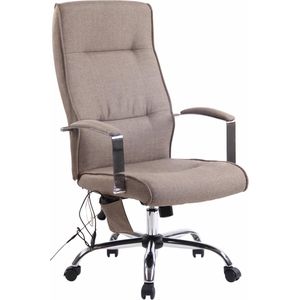 CLP Portland bureaustoel met massagefunctie taupe - 307813
