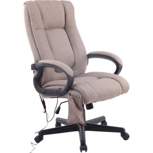 CLP XL Sparta XM Bureaustoel - Voor volwassenen - Met armleuningen - Ergonomische - Stof - taupe