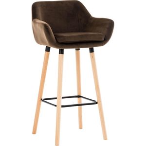 Barhocker Grant Samt braun