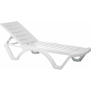 CLP Aqua - Set van 10 ligstoelen wit
