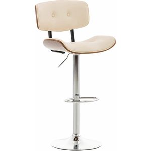 Barhocker Sarnia Kunstleder walnuss/creme