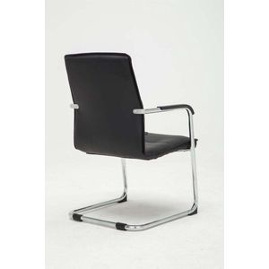 CLP Set van 2 bezoekersstoelen Seattle kunstleer zwart - 312225