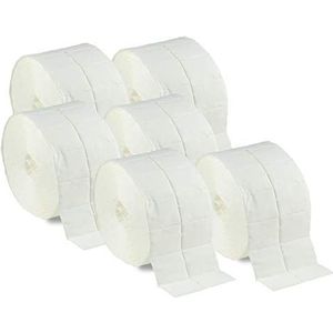 N&BF 3000 celstofdeppers, 6 rollen à 500 stuks, pluisvrije cellulosepads/swaps, 12-laags, niet-steriel, voor cleaner, nagelgel, gelnagels, nageldesign, manicure (3000 stuks)